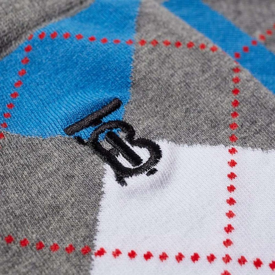 Accessories * | Burberry Cotton Cashmere Argyle Sock