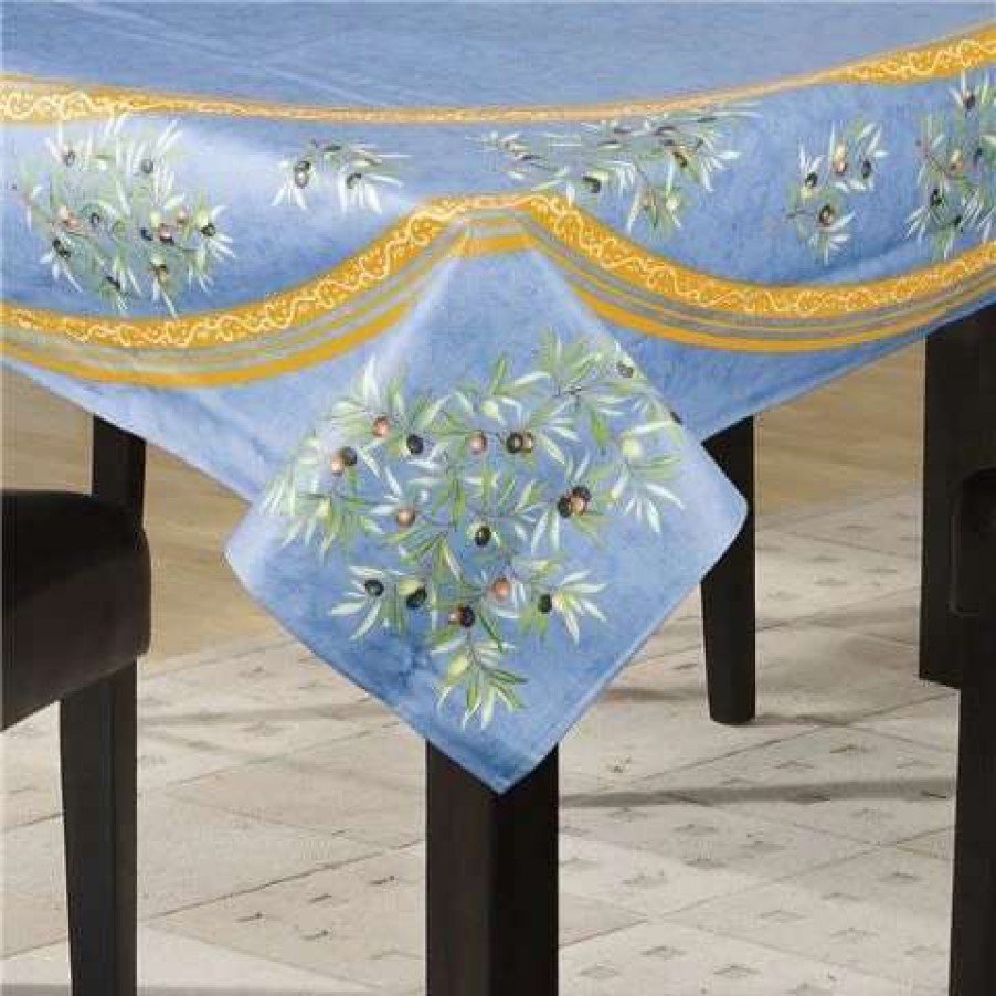 Table Accessories * | L'Ensoleillade Clos Des Oliviers Blue Tablecloth 250X160Cm