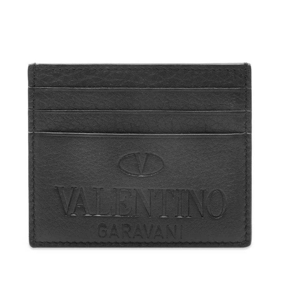 Accessories * | Valentino Embossed Card Holder