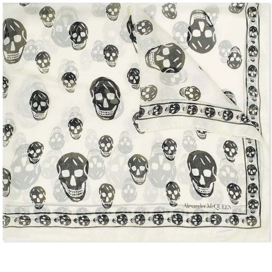 Accessories * | Alexander Mcqueen Skull Scarf