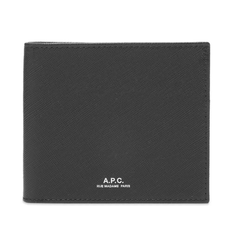 Accessories * | A.P.C. Aly Textured Billfold Wallet