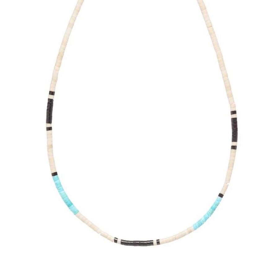 Accessories * | Mikia Heishi Beaded Necklace