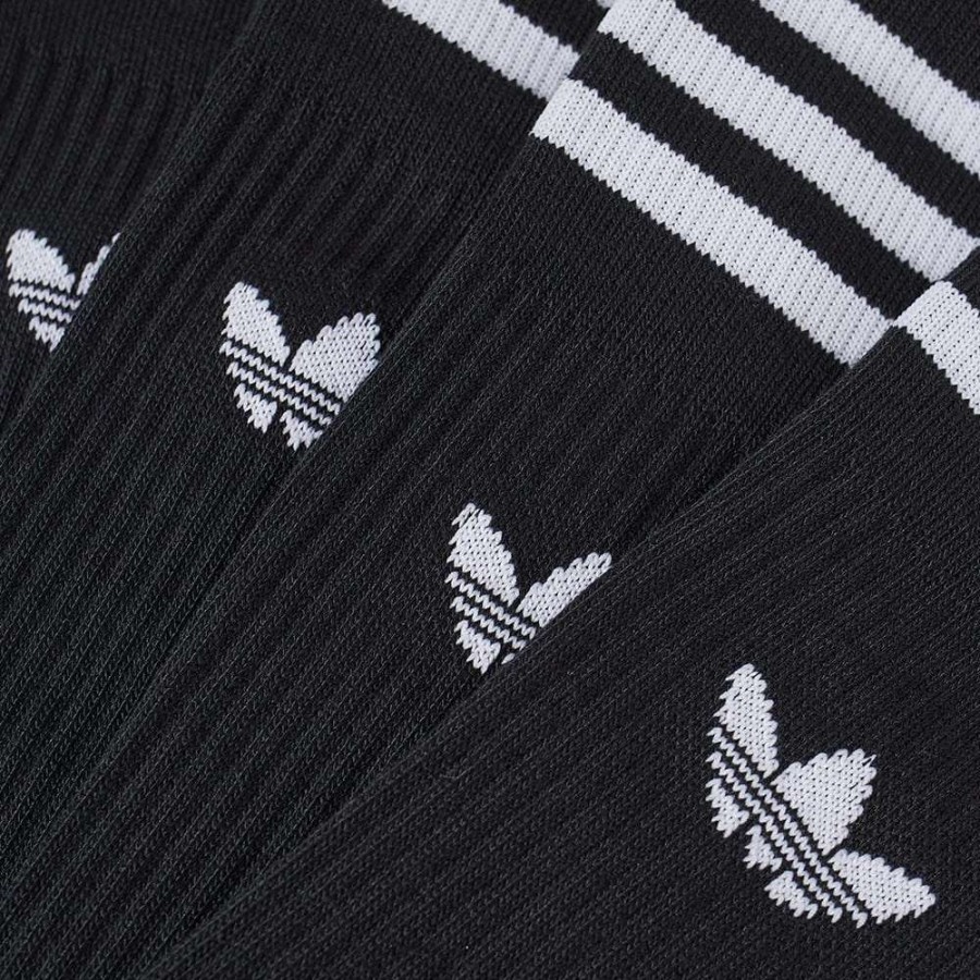 Accessories * | Adidas Solid Crew Sock 3 Pack