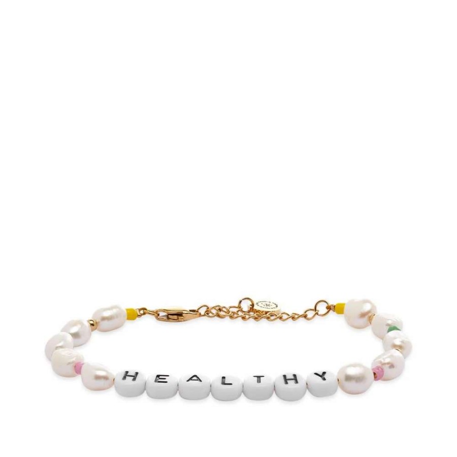 Accessories * | Sporty & Rich Healthy Pearl & Bead Bracelet