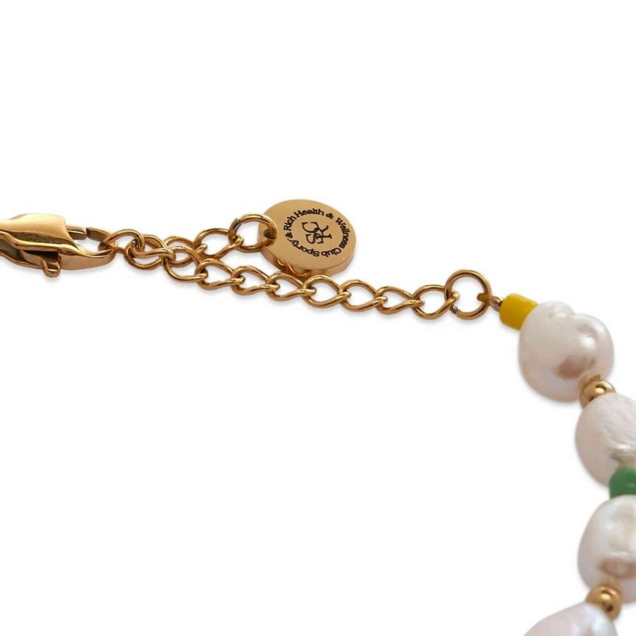 Accessories * | Sporty & Rich Healthy Pearl & Bead Bracelet