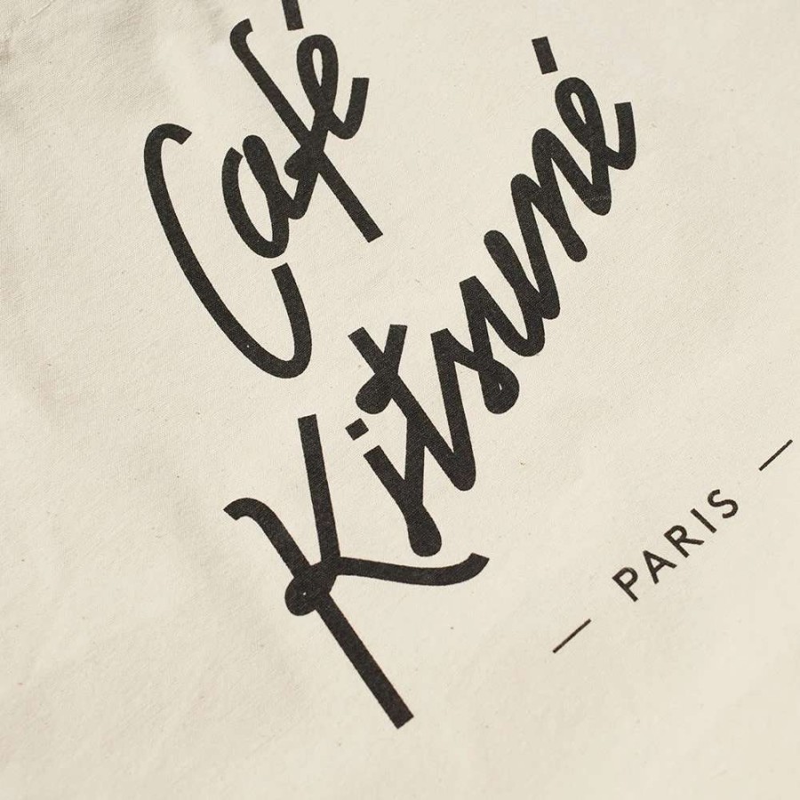 Accessories * | Maison Kitsune Cafe Kitsune Tote Bag