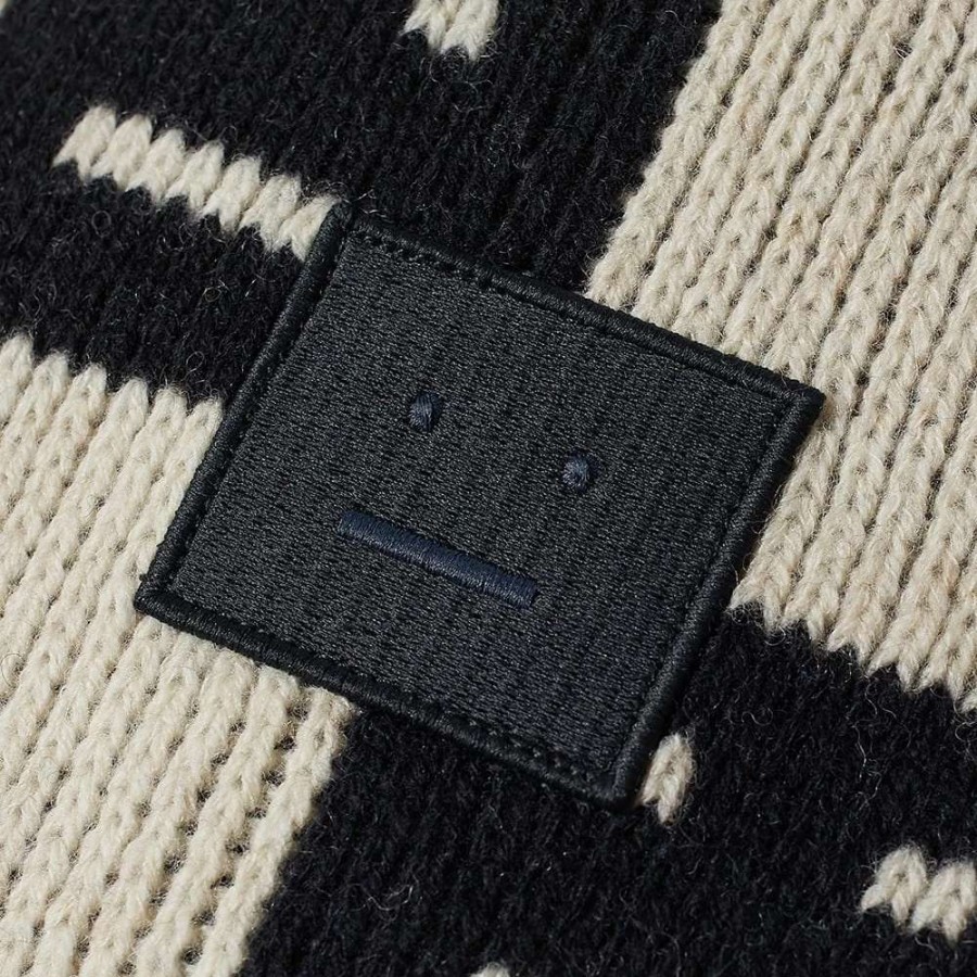 Accessories * | Acne Studios Kuri Checkerboard Face Beanie