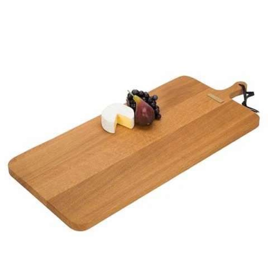 Table Accessories * | Dutchdeluxes Xl Rectangular Bread Board Oak