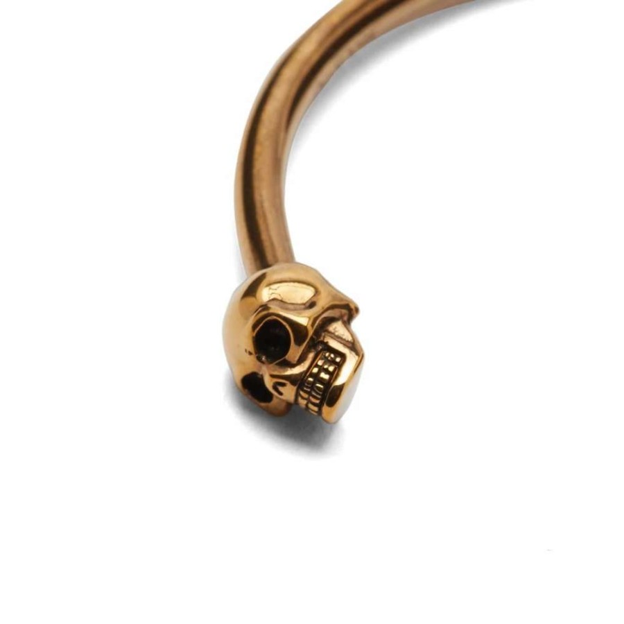 Accessories * | Alexander Mcqueen Thin Twin Skull Bracelet