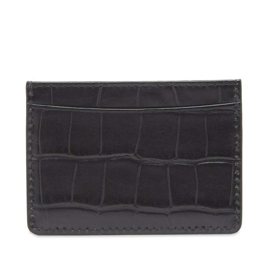 Accessories * | A.P.C. Andre Moc Croc Card Holder