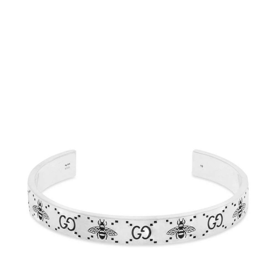 Accessories * | Gucci Jewellery Bee Motif Bangle Bracelet