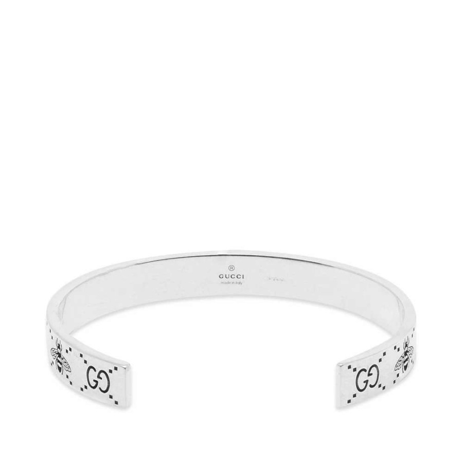 Accessories * | Gucci Jewellery Bee Motif Bangle Bracelet