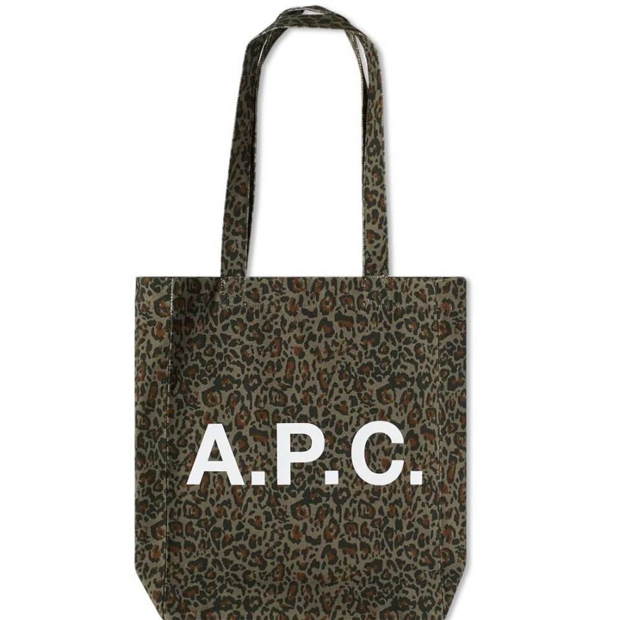 Accessories * | A.P.C. Lou Animal Print Tote