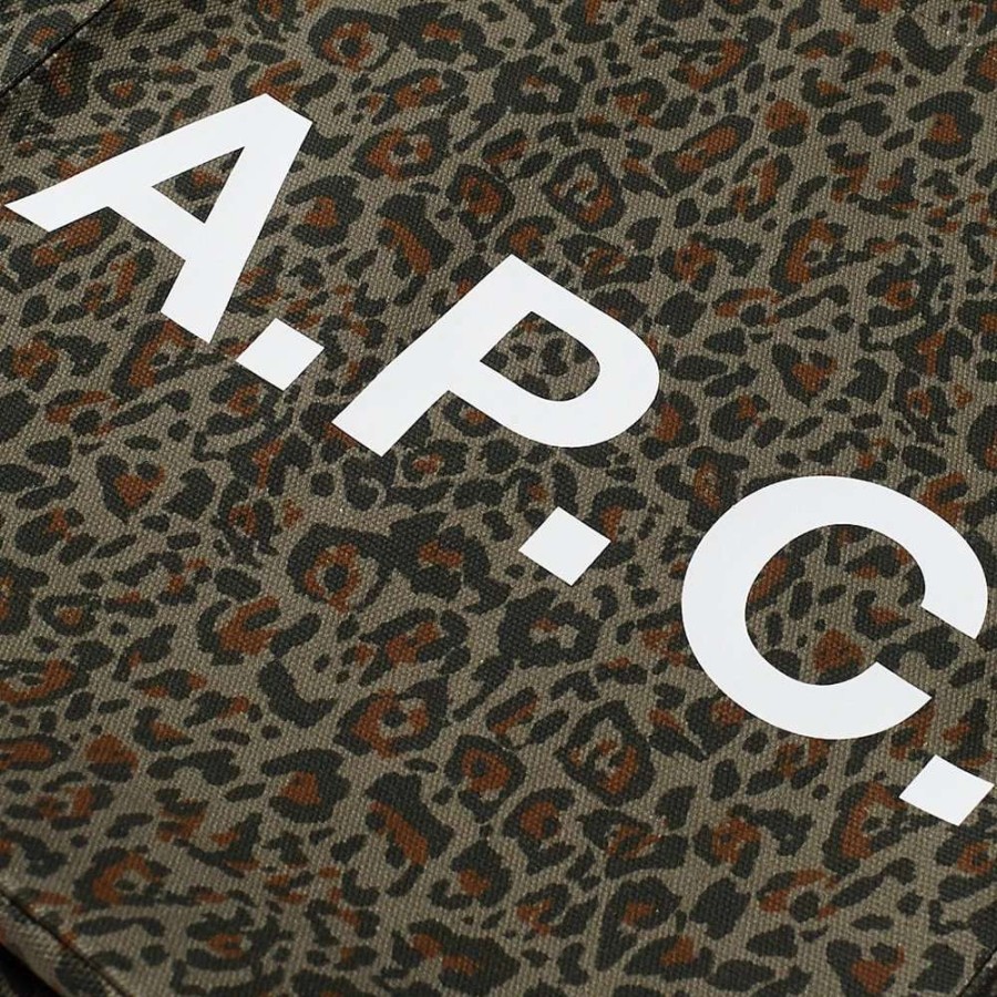 Accessories * | A.P.C. Lou Animal Print Tote