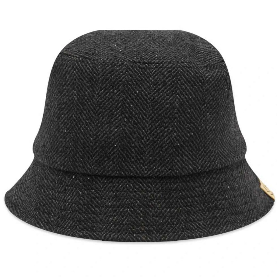 Accessories * | Visvim Tweed Dome Bucket Hat