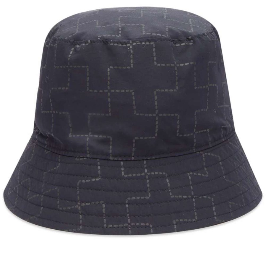 Accessories * | Blue Blue Japan Nylon Reflector Print Bucket Hat