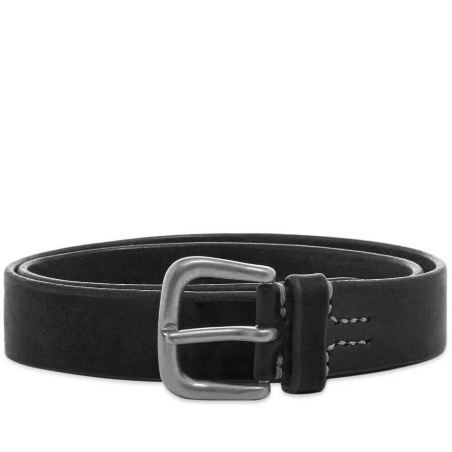 Accessories * | The Real Mccoys Joe Mccoy Bend Leather Belt