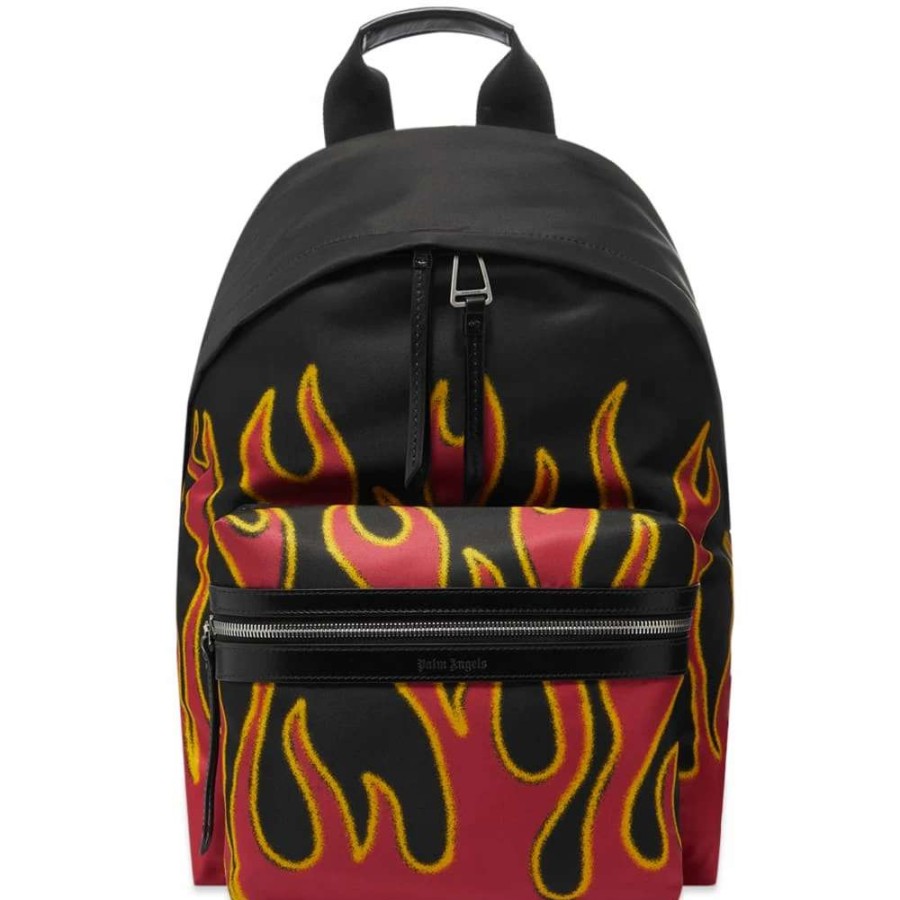 Accessories * | Palm Angels Flames Backpack