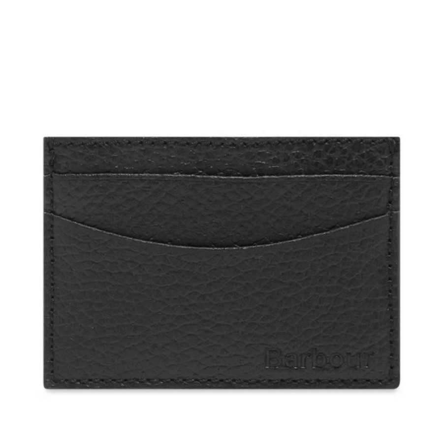 Accessories * | Barbour Grain Leather Card Holder