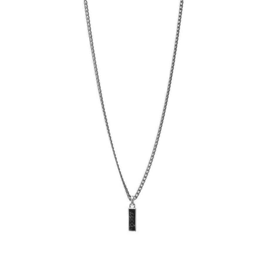 Accessories * | Gucci Jewellery Gucci Tag Enamel Necklace