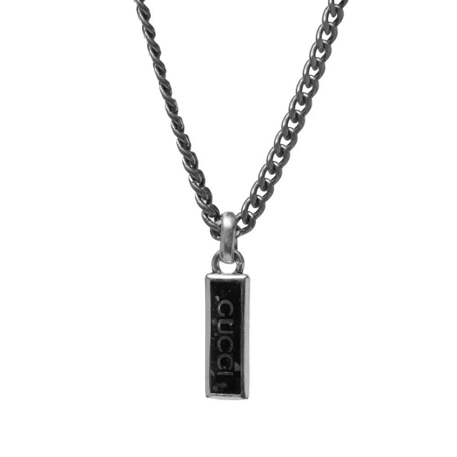 Accessories * | Gucci Jewellery Gucci Tag Enamel Necklace