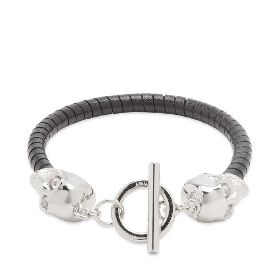 Accessories * | Alexander Mcqueen T-Bar Skull Bracelet