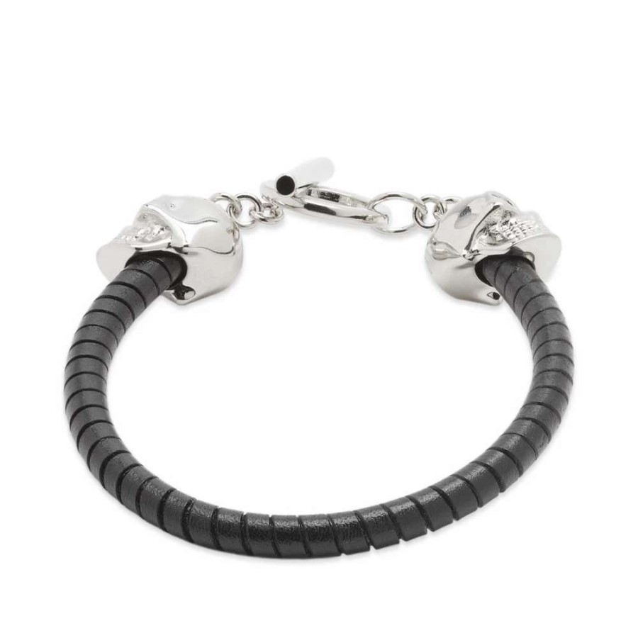 Accessories * | Alexander Mcqueen T-Bar Skull Bracelet