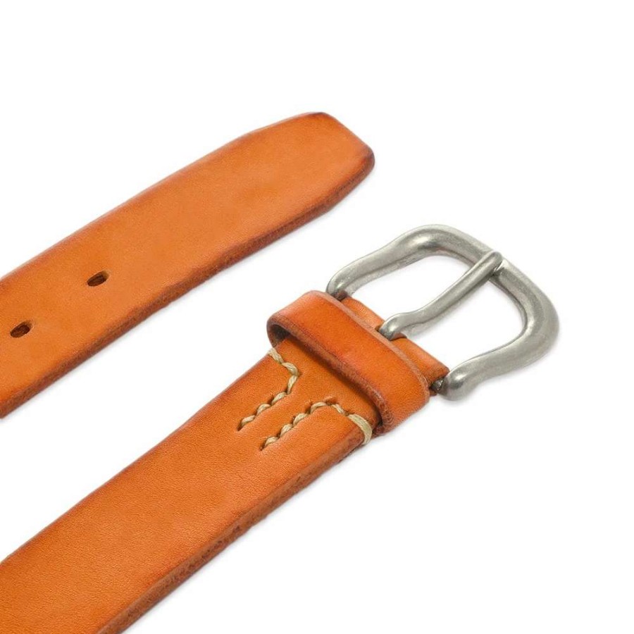 Accessories * | The Real Mccoys Joe Mccoy Bend Leather Belt