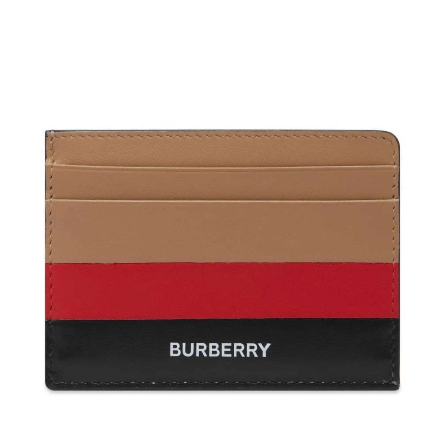 Accessories * | Burberry Kier Blanket Stripe Card Holder