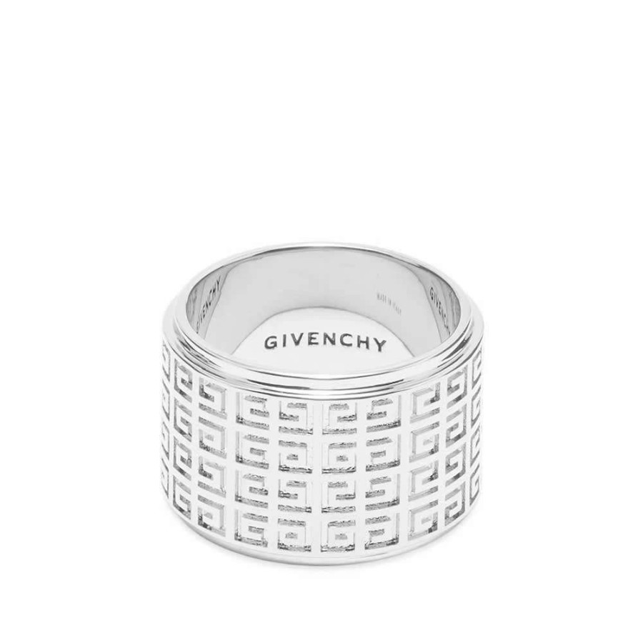 Accessories * | Givenchy 4G Logo Engraved Ring