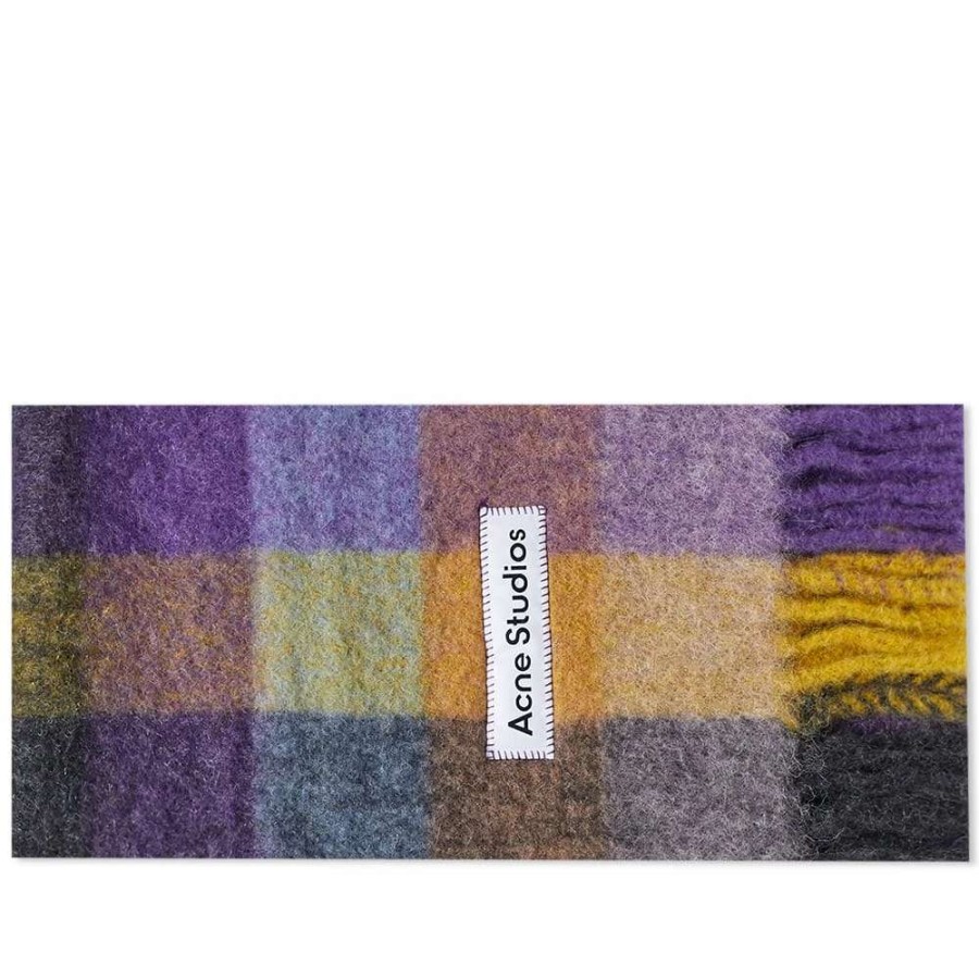 Accessories * | Acne Studios Vally Check Scarf