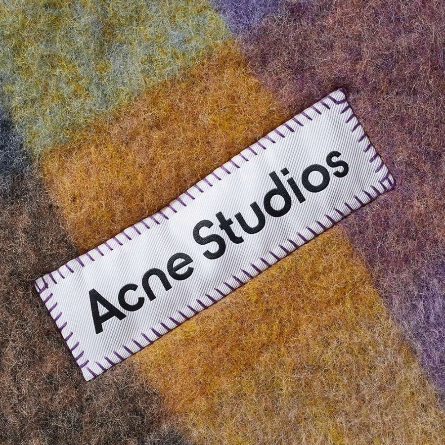 Accessories * | Acne Studios Vally Check Scarf