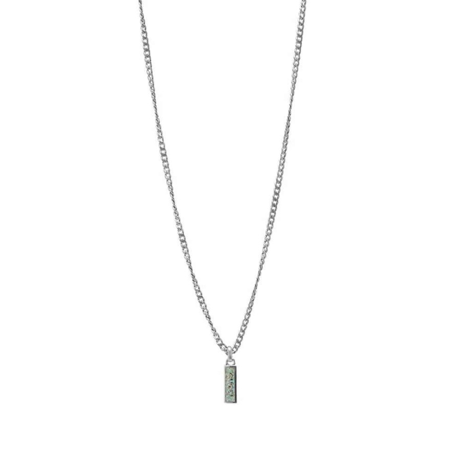 Accessories * | Gucci Jewellery Gucci Tag Gourmette Pendant Necklace