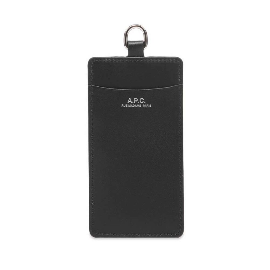 Accessories * | A.P.C. A Logo Strap Card Holder