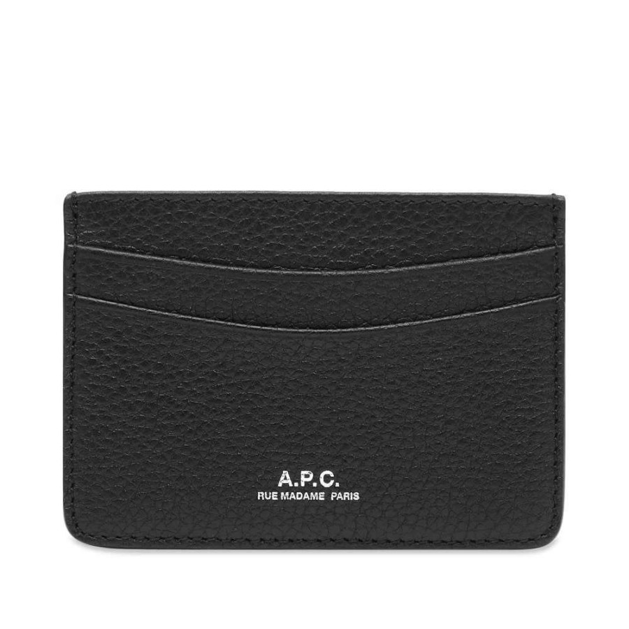 Accessories * | A.P.C. Andre Grain Card Holder