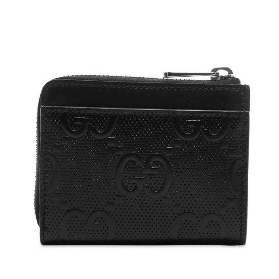 Accessories * | Gucci Gg Monogram Zip Wallet