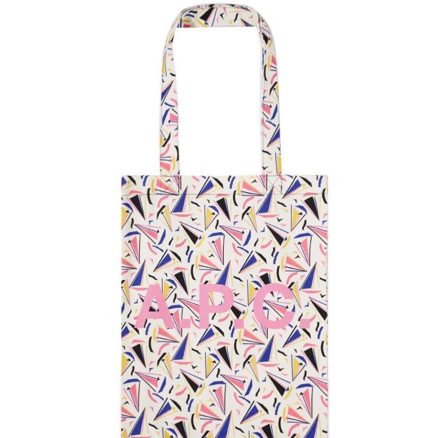 Accessories * | A.P.C. A.P.C Lou Boat Print Tote