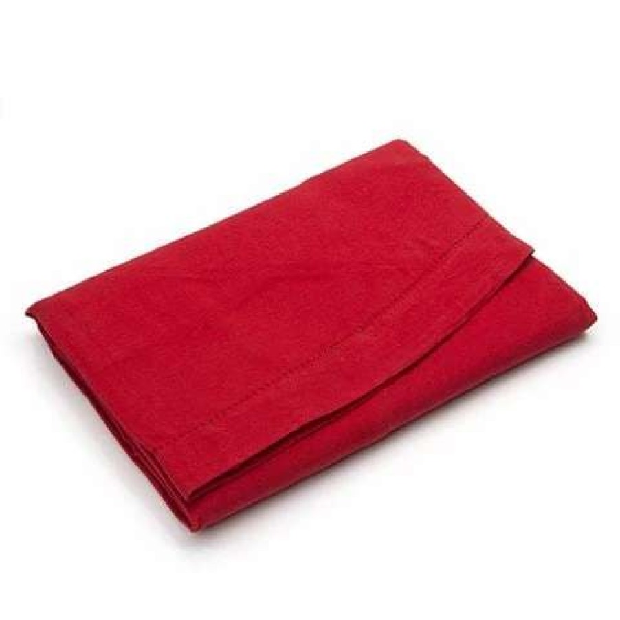 Table Accessories * | Rans Hemstitch Round Tablecloth Red 180Cm