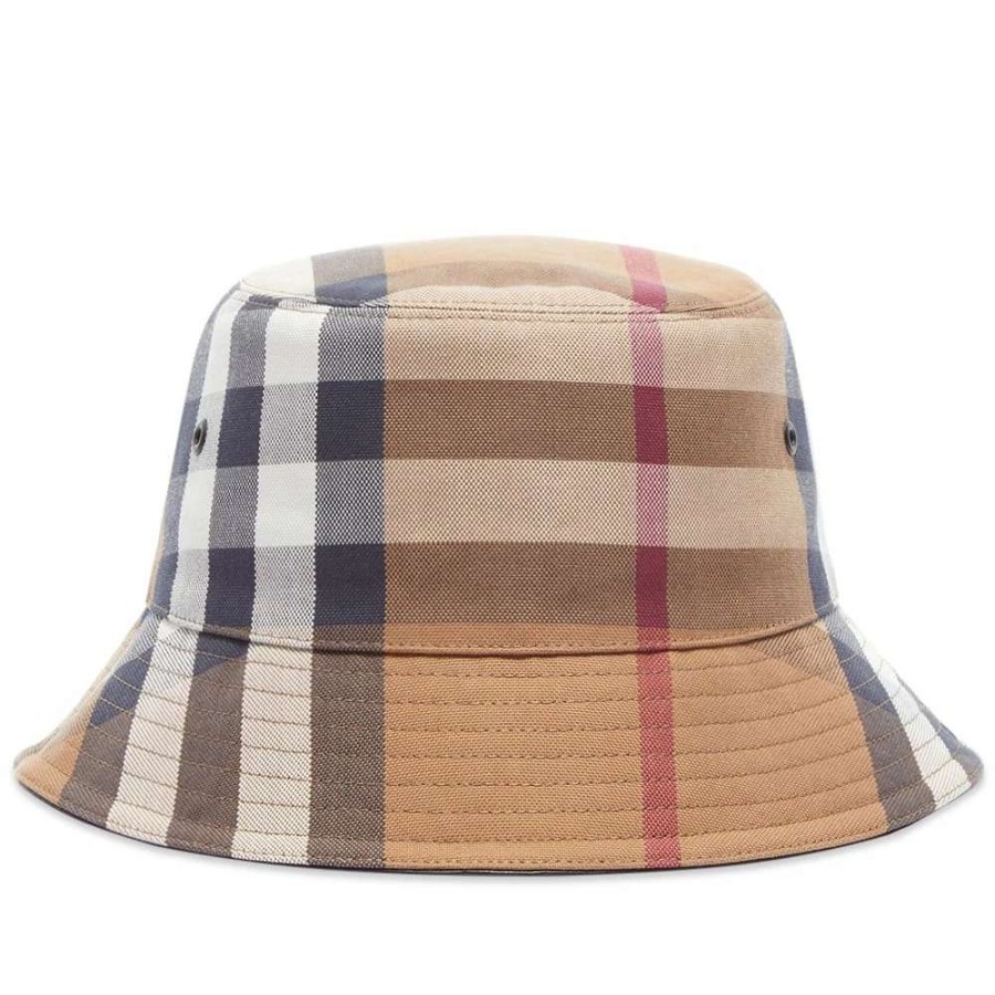 Accessories * | Burberry Canvas Check Bucket Hat