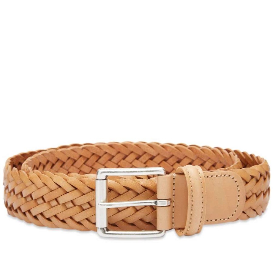 Accessories * | Andersons Anderson'S Woven Leather Belt