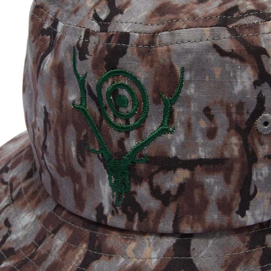 Accessories * | South2 West8 Camo Logo Bucket Hat