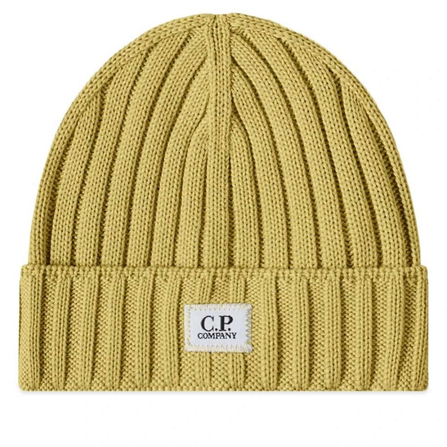 Accessories * | C.P. Company Cp Company Patch Logo Beanie