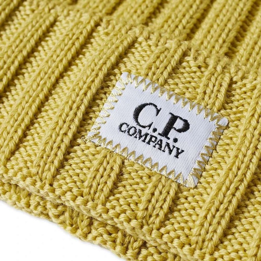 Accessories * | C.P. Company Cp Company Patch Logo Beanie