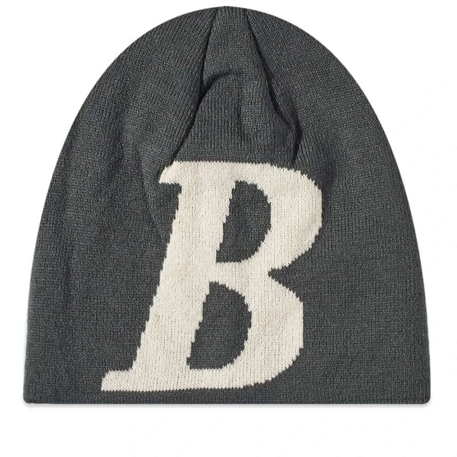 Accessories * | Bricks & Wood B Logo Skully Beanie