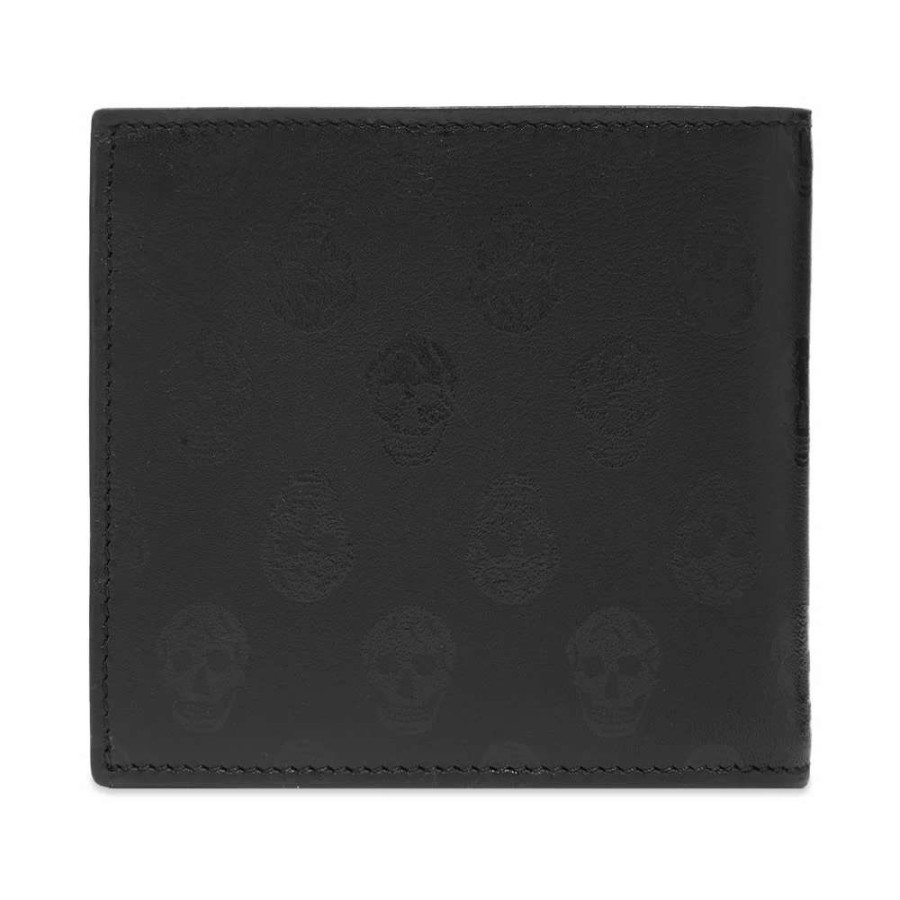 Accessories * | Alexander Mcqueen Printed Skull Billfold Wallet