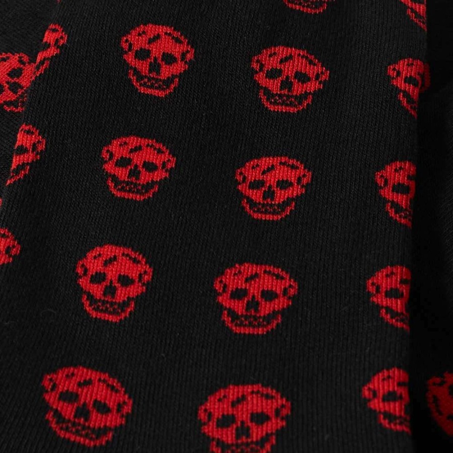 Accessories * | Alexander Mcqueen Skull Repeat Print Sport Sock