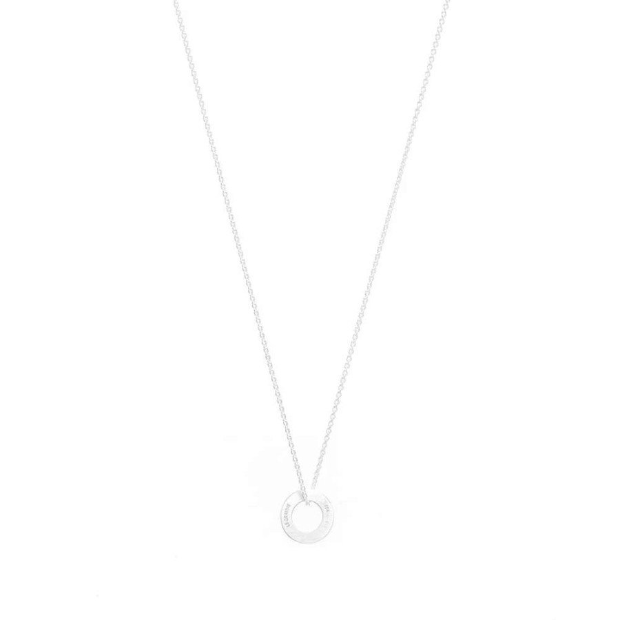 Accessories * | Le Gramme Slick Circle Pendant Necklace