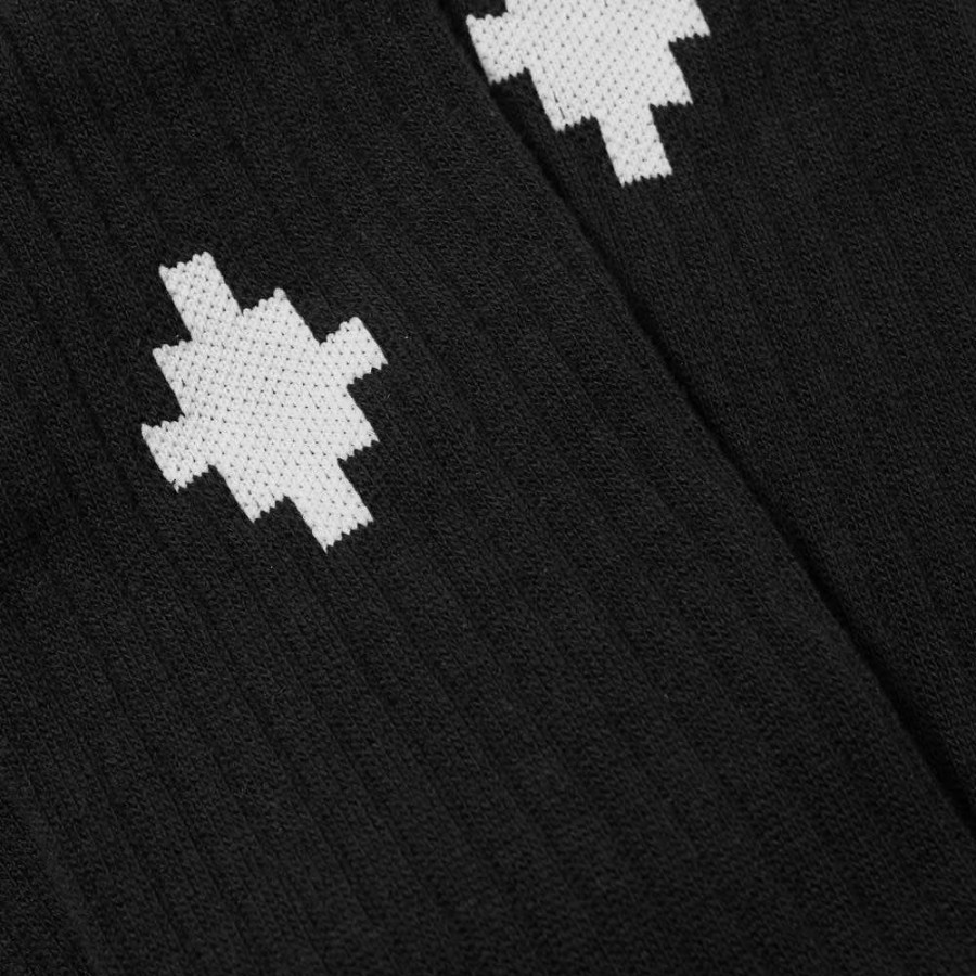 Accessories * | Marcelo Burlon Cross Sideway Midhigh Sock