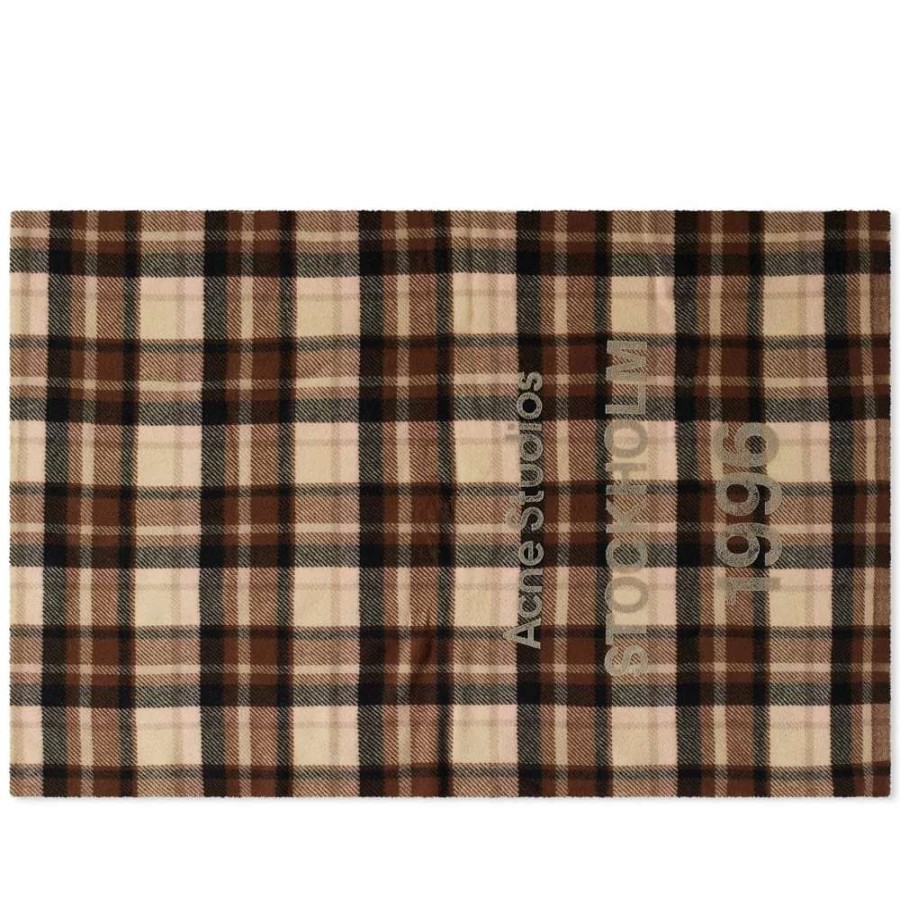 Accessories * | Acne Studios Cassiar Check New Scarf