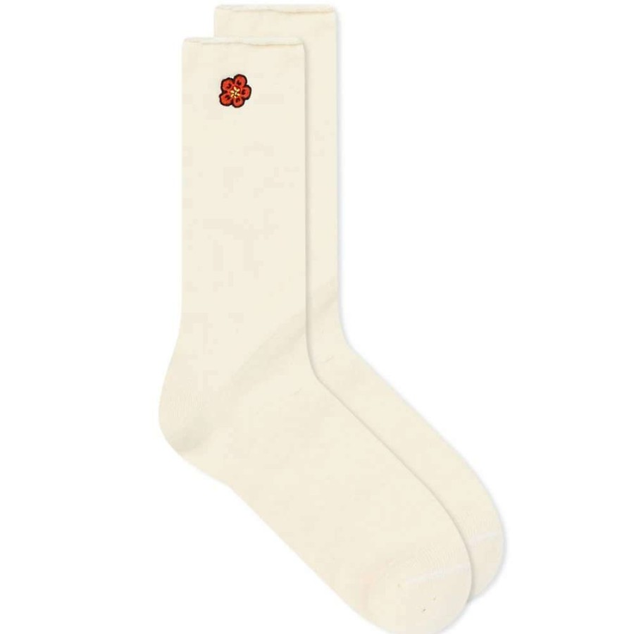 Accessories * | Kenzo Flower Embroidery Sock